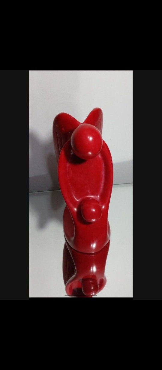 Red Soapstone Sculpture/ Statue 9"×6"