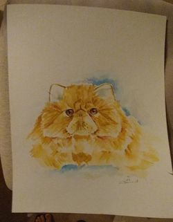 Watercolor original painting 11x14