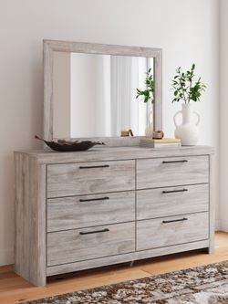 Broachmyn Gray Dresser and Mirror (Online Special Price)