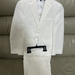 Boys White Suit- Like New