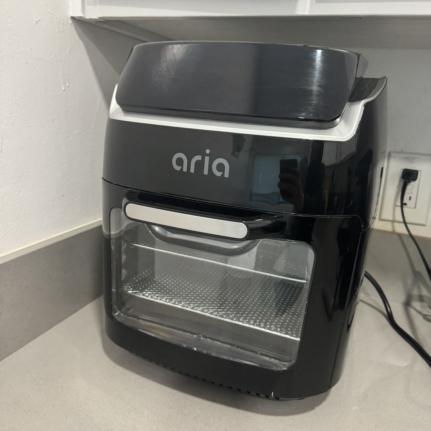 ARIA 10 Qt. Stainless steel air fryer in black with original box