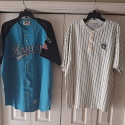 FLORIDA MARLINS VINTAGE JERSEYS SIZE EXTRA LARGEE 👀 MUST SEE 