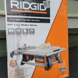 RIDGID 6.5 Amp Corded 7 in. Table Top Wet Tile Saw