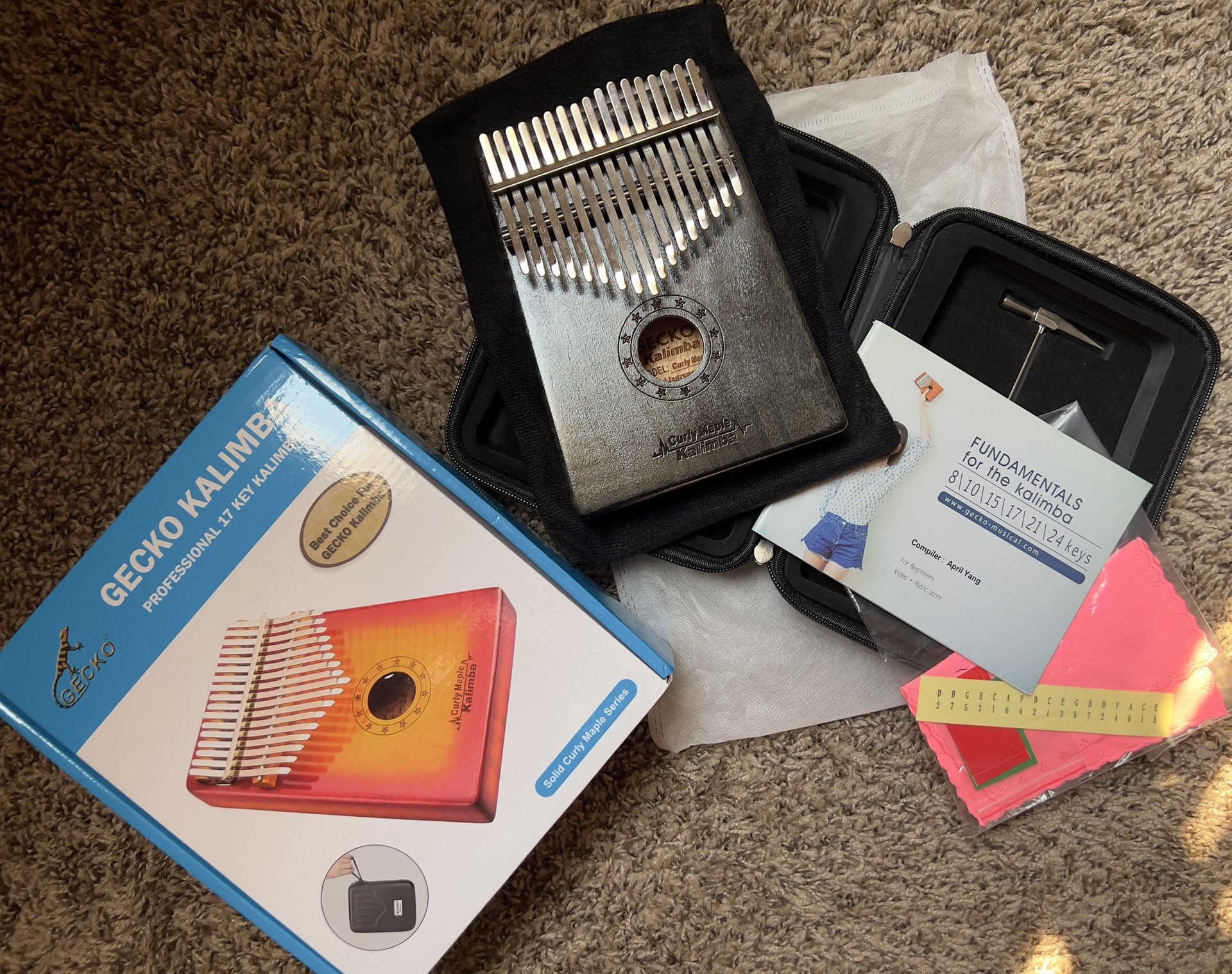 GECKO Kalimba 17 Keys Thumb Piano