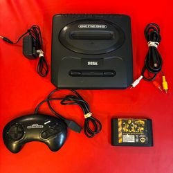 Sega Genesis Console Bundle Lot w/ WWF Raw