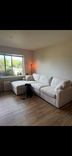 Couch with Chaise - Only 9 months old!!