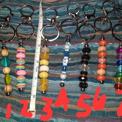 Handcrafted beaded keychains 