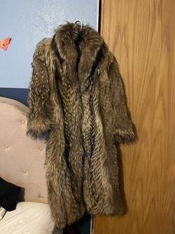 Raccoon Fur Coat Made In Denmark