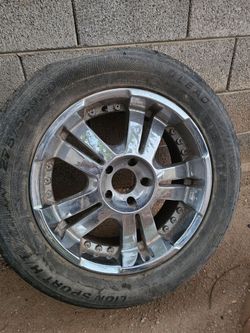 20” Chrome Rims & Tires – 275/55R20 – 5 Lug – Set of 4