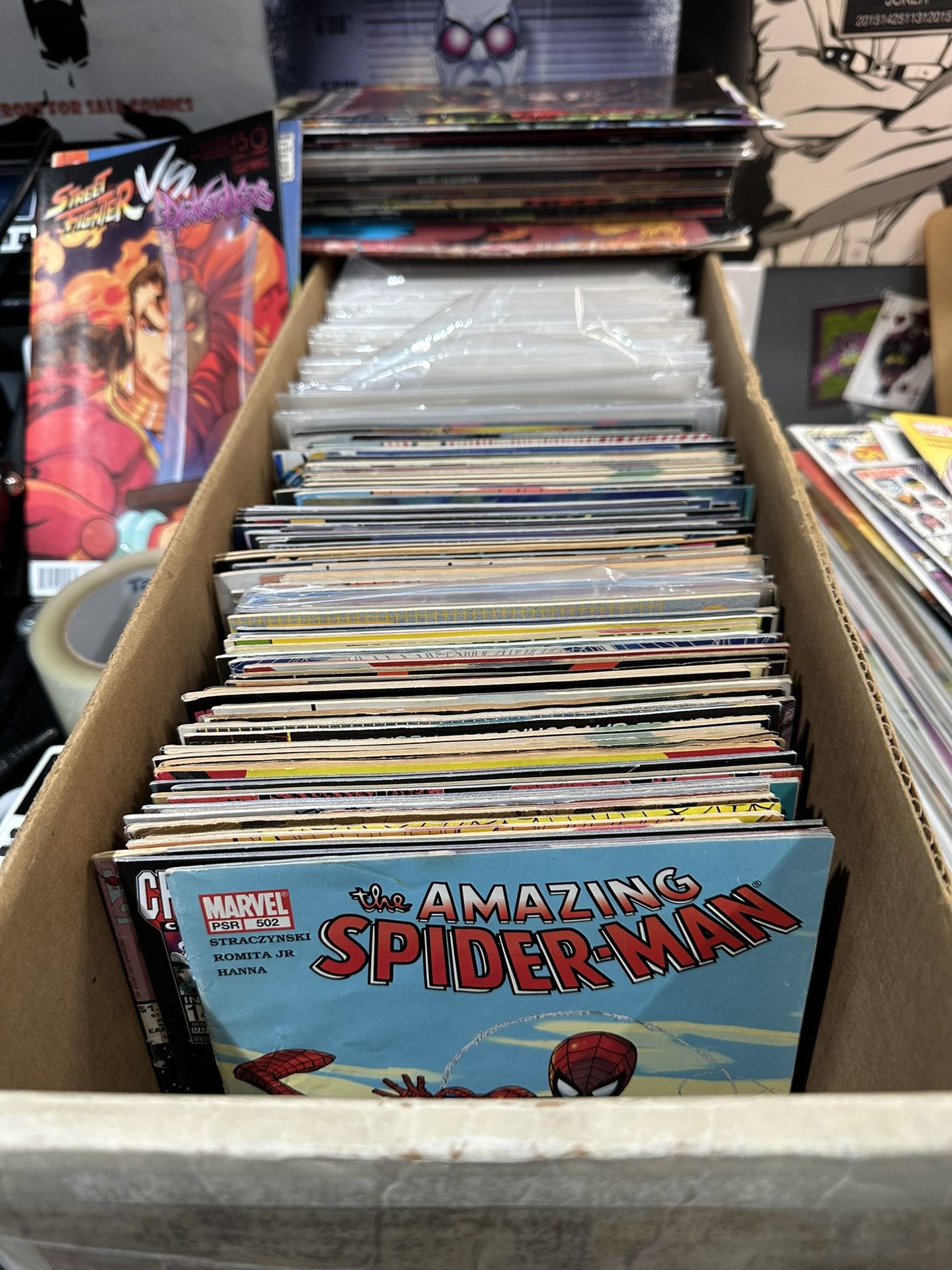 Long Box Comic Books