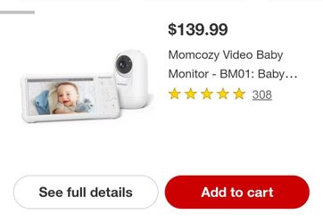 Momcozy Video Baby Monitor - BM01: Baby Monitor Accessories, 4" Depth, 2" Height