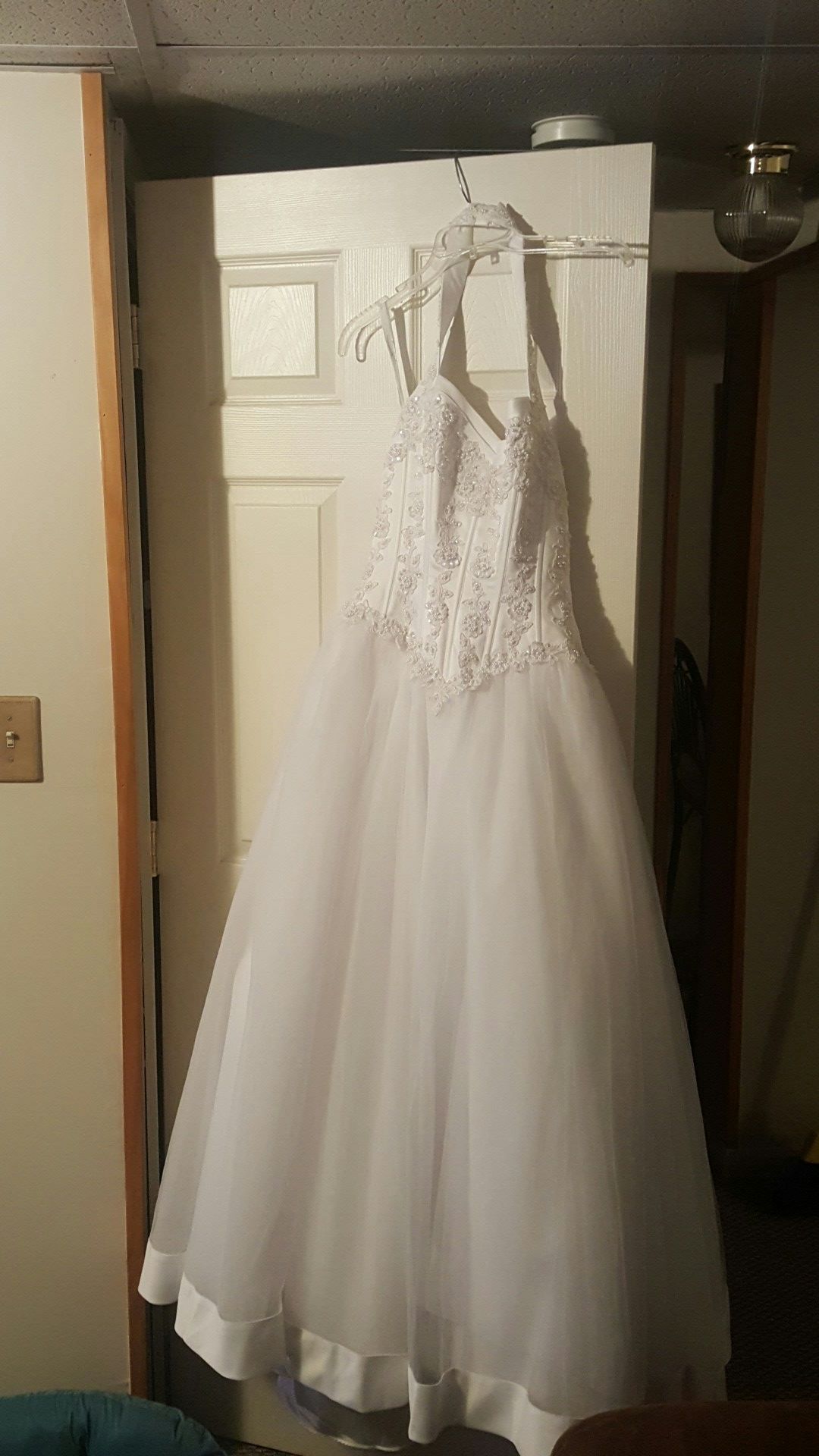 White wedding dress