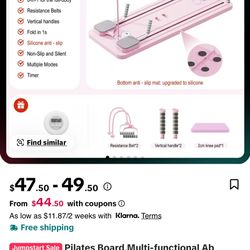 Pink Pilates machine 