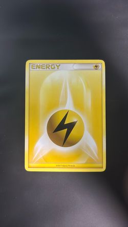 Pokémon Lightning Energy Card 2007