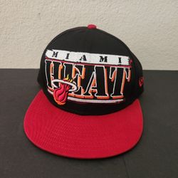 New Era NBA Miami Heat Hardwood Classics One Size Hat Cap