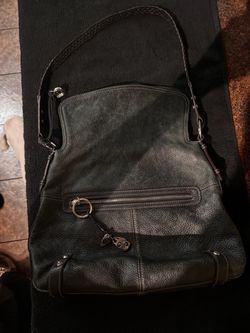 Purse Brighton Black Leather Shoulder Bag