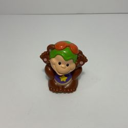 Vintage 1998 Fisher Price Little People Big Top Circus Train Monkey Figure Toy