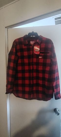 Milwaukee Gridiron Flannel Shirt Red Black Plaid