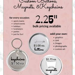 Custom Magnets Keychains Butons