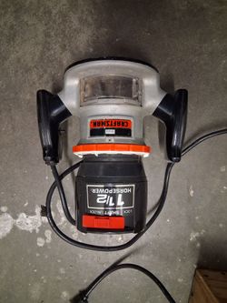 Vintage Craftsman corded 1.5hp router with bits