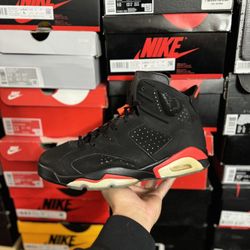 2019 Jordan Black Infrared 6s size 10.5 USED 