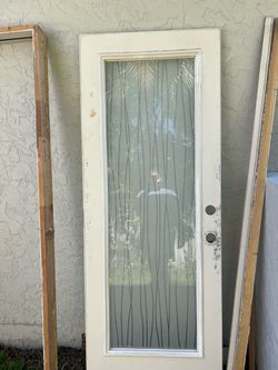 Exterior glass door