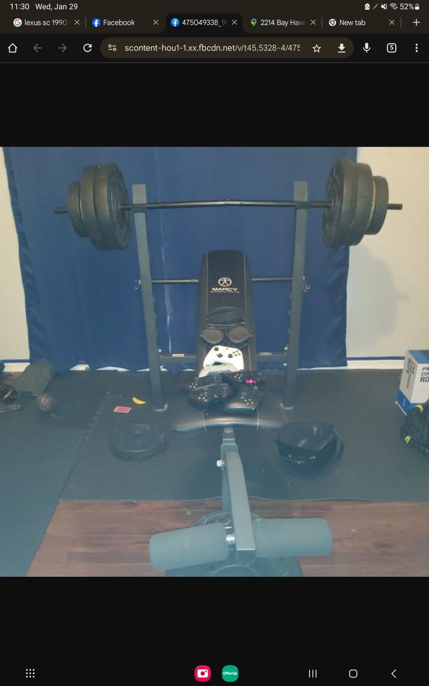 Bench And Leg Extensions For Sale 