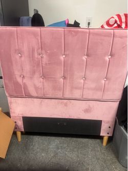 2 pink twin size bed frame