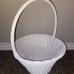 LargeHeavy Duty Solid White Basket Brand New