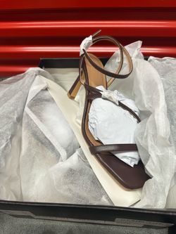 PLT Brown Heel Sandal