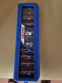 Campbell Hausfield 11pc 3/8 Drive Impact Socket Set