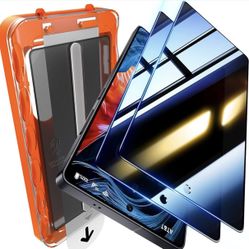 2 Pack for Samsung Galaxy S25 Ultra Privacy Screen Protector - [Fingerprint Unlocking] Easy Installation,Bubble-Free,Anti-Spy,Privacy Screen for S25 U