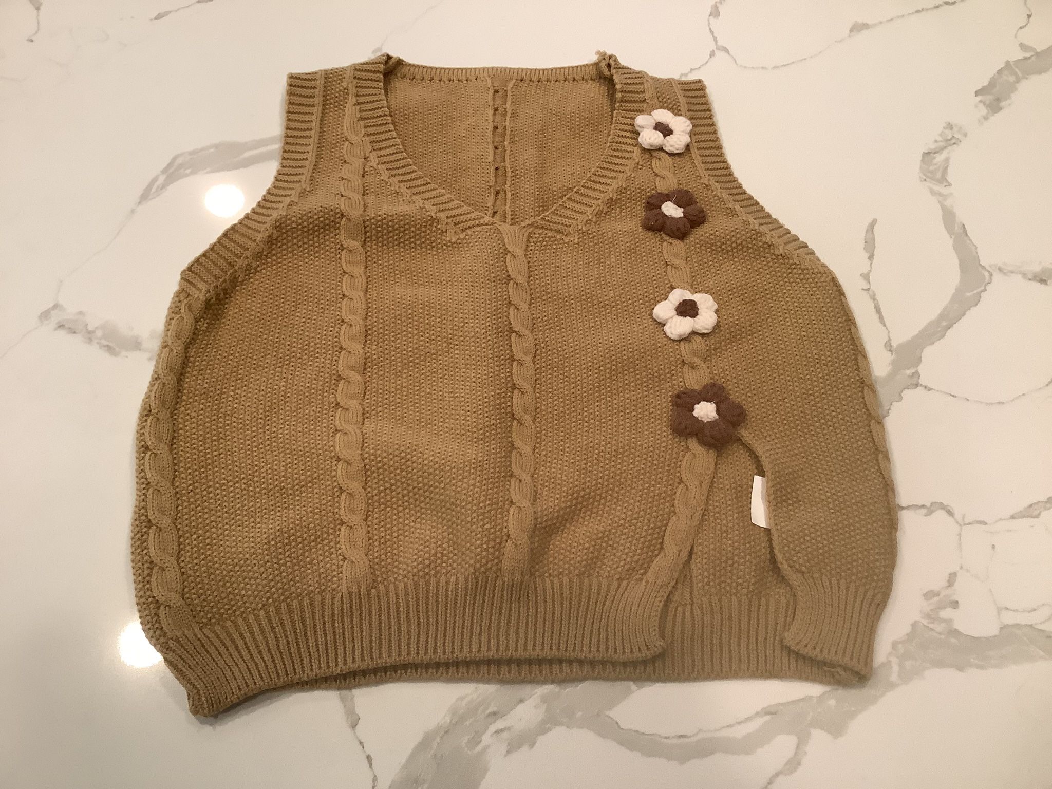 Khaki Sweater Vest