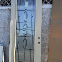 Exterior Door Fiberglass Left Hand,Litte Scratches Top,Slab Only,$1499