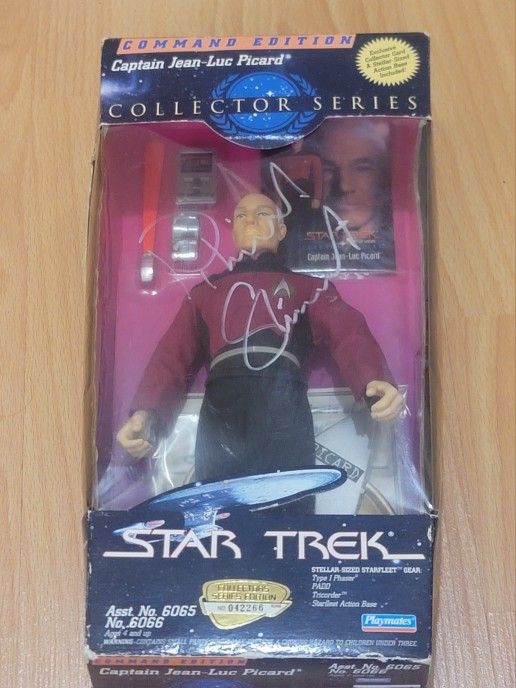 Star Trek Picard Patrick Stewart Autographed Figure