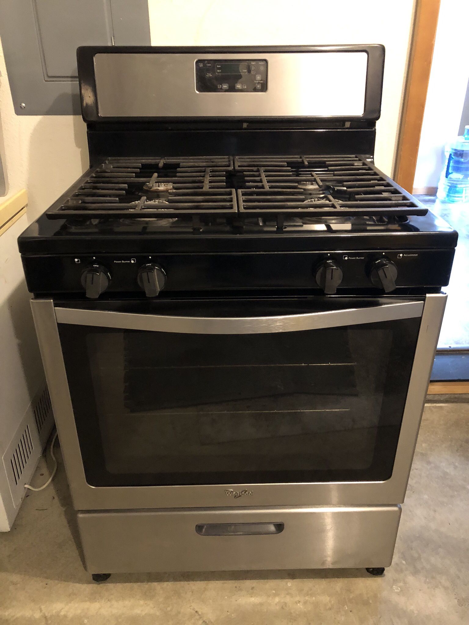 Whirlpool Gas Stove $185,, Amanda Gas Dryer $150