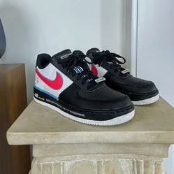 NIKE AIR FORCE 1'S 07 LOW QS RACING MOTORSPORTS "NASCAR AIRFORCE'S) Size 6.5