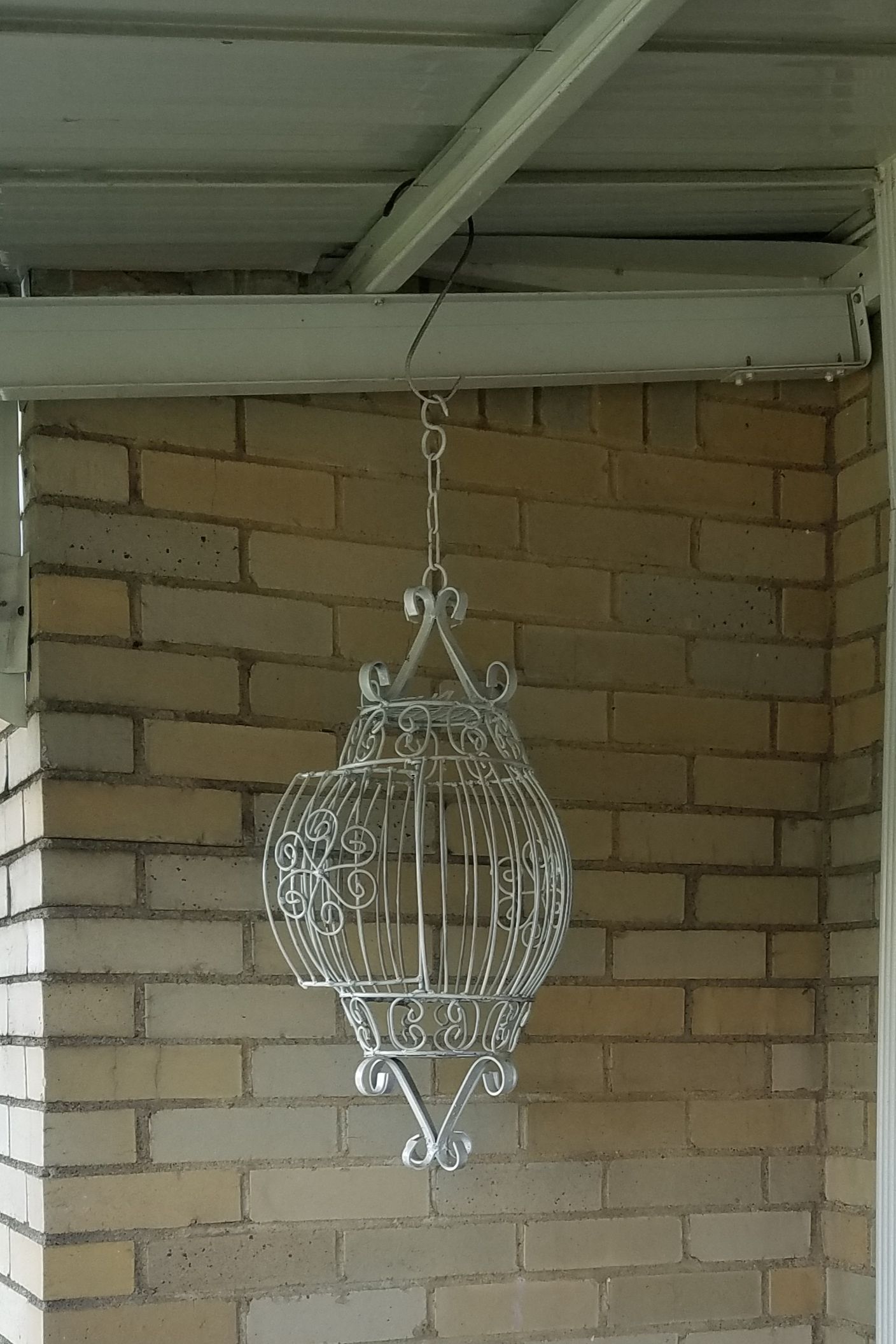Decorative hanging bird cage