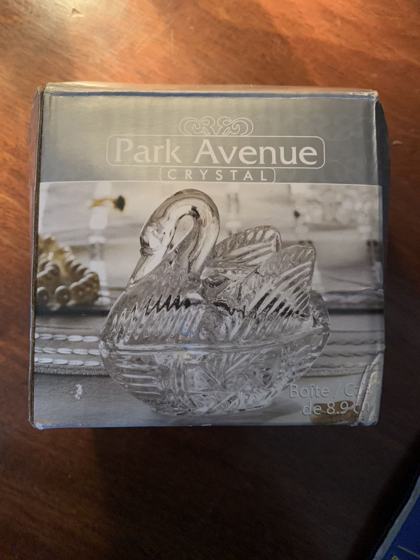 Crystal Swan Trinket Dish