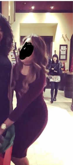 Beautiful Burgundy Midi Dress