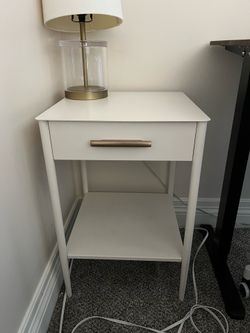 Two Metal Nightstands
