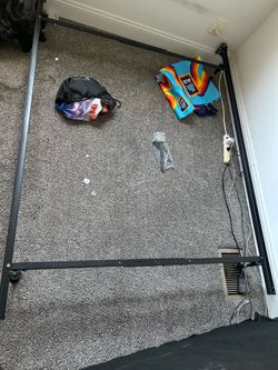 Mattress, box spring and metal frame