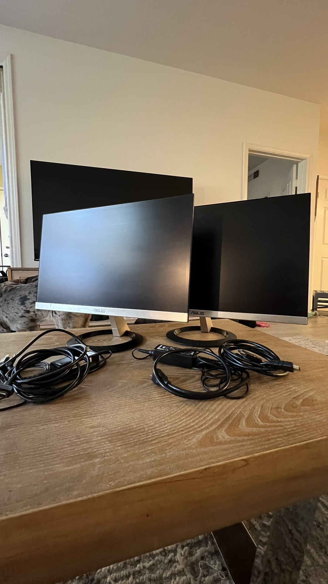 2 MONITORS ASUS V7229H 21.5" Full HD Monitor - Great Condition - $130 for both or best offer