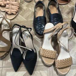 Size 9 women’s sandals selling together