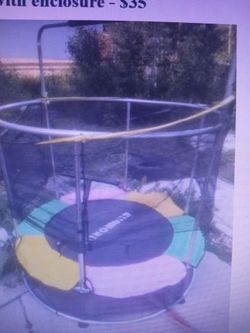 Small Trampoline with Safety Enclosure