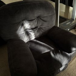 Suede Recliner