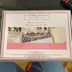 Thank You Cards/Wedding etc… Gold Foil Polka Dot