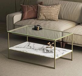 Faux White Marble Coffee Tabley