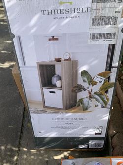 Modern Color Two Cube Organizer