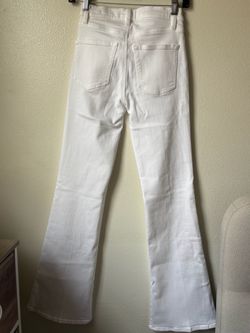 White High-Rise Flare Jeans